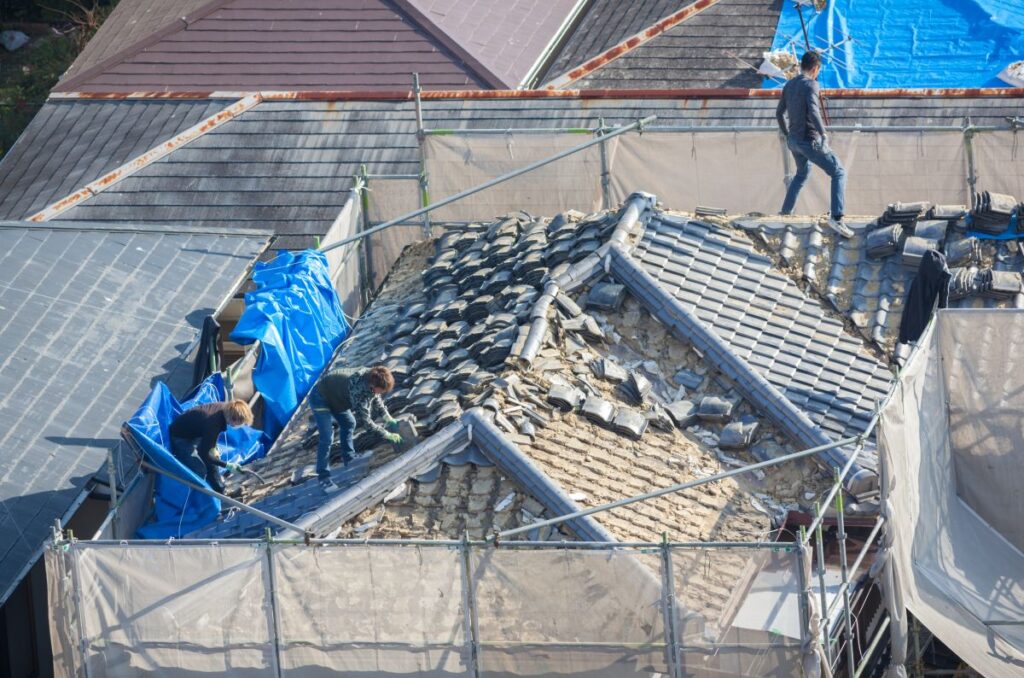 Replacing a roof in Calgary area